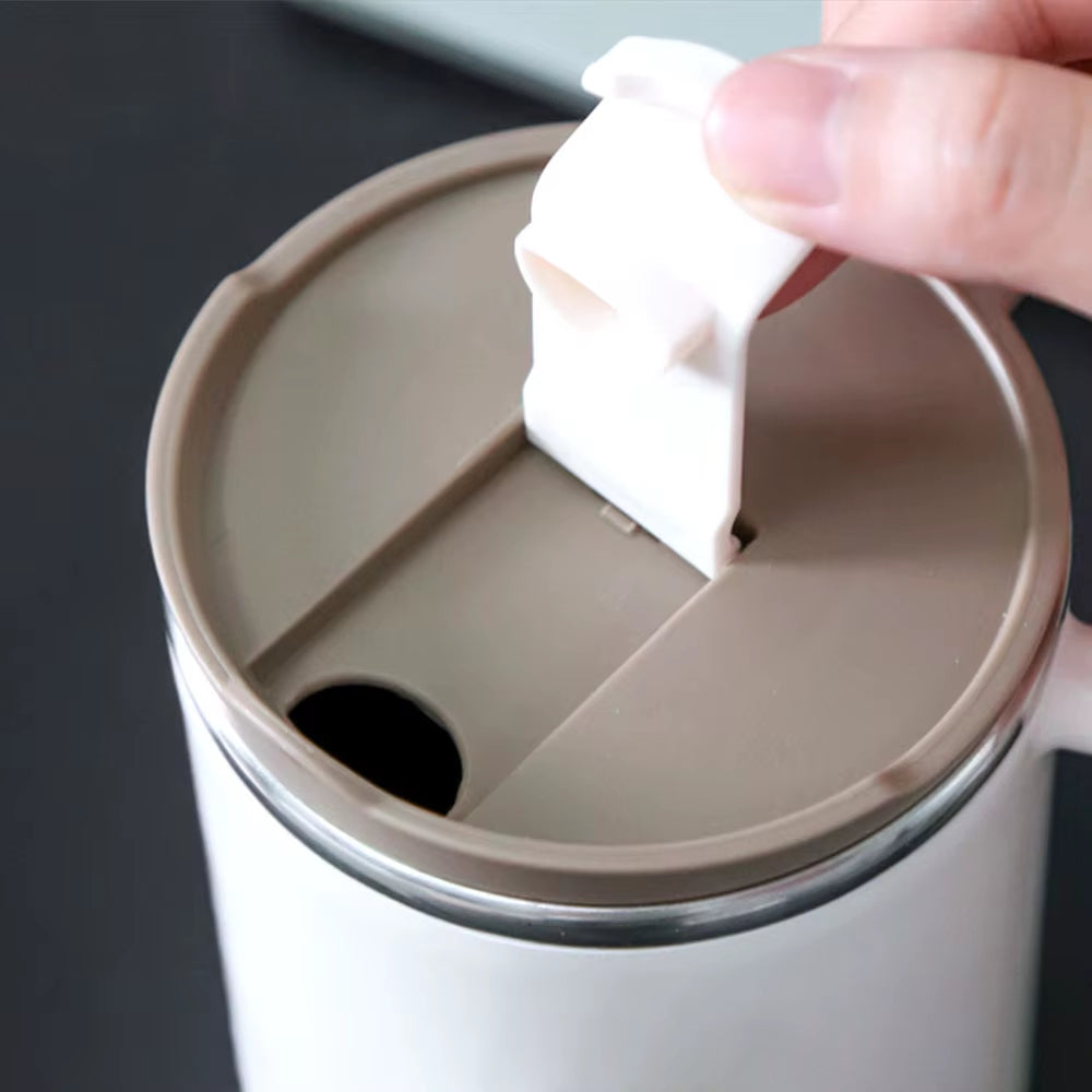 450ML Tea Cup with Infuser Coffee Thermo Mug for Office Leakproof Tea Milk Cup Stainless Steel Liner Drinking Cup Drinkware