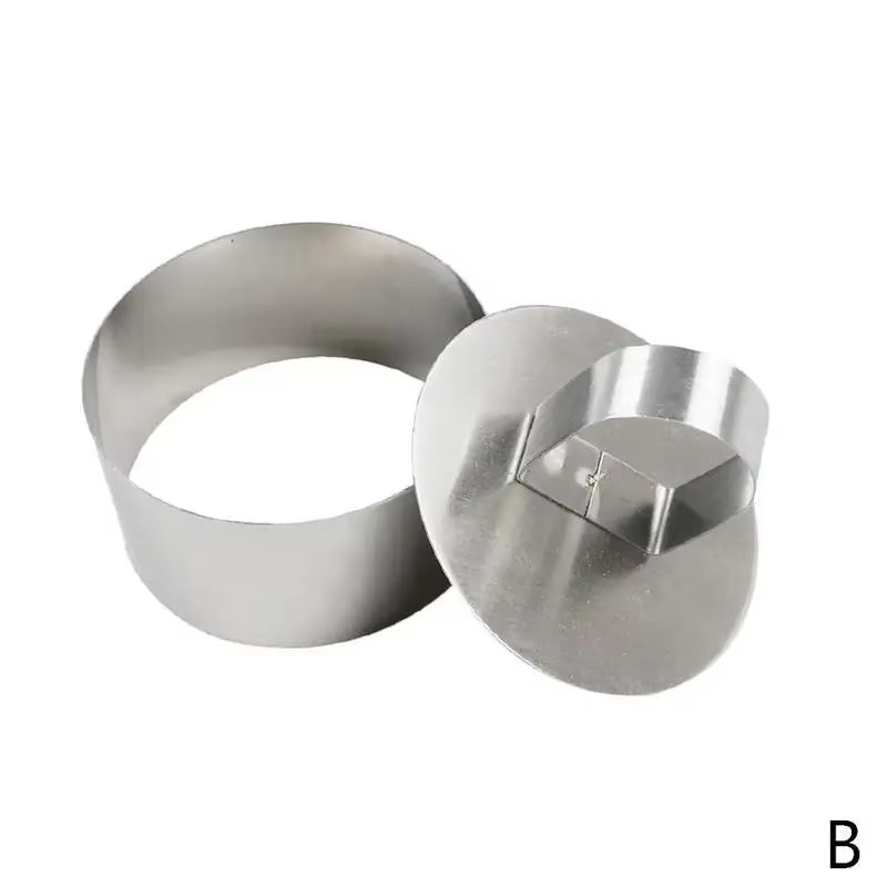 Stainless Steel 3D round Cake Molds for DIY Bakeware Cake Molds Cupcake Mold Salad Dessert Die Mousse Ring Cake Decorting Tools