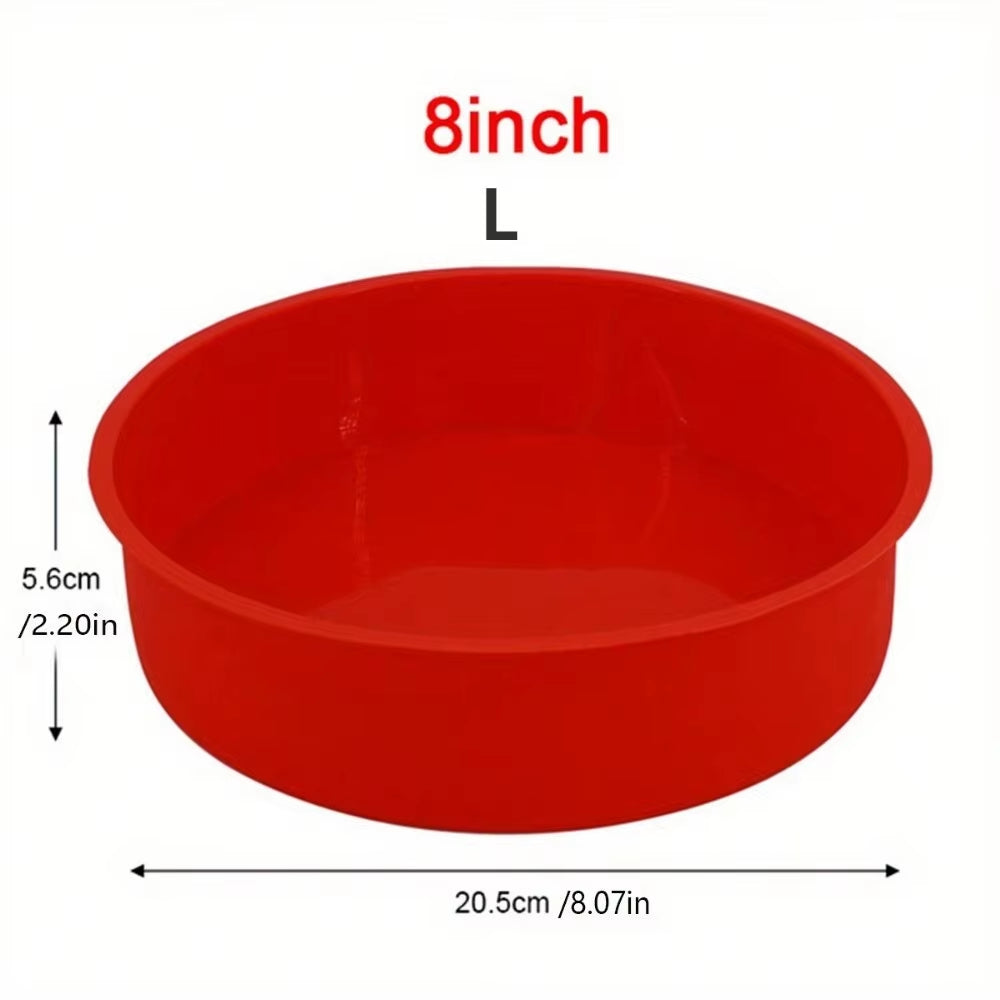4/6/8 Inch Silicone round Cake Mold Nonstick Baking Pan for Mousse Dessert DIY Kitchen Bakeware Tool for Oven Pastry Cake Tools