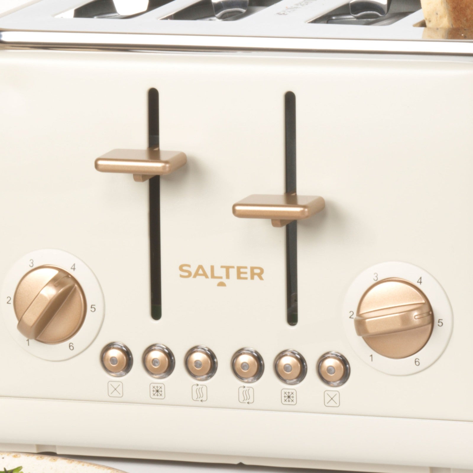 Salter Stone Pebble Kettle & 4-Slice Toaster Set, 1.7L, Fast Boil, Wide Slots