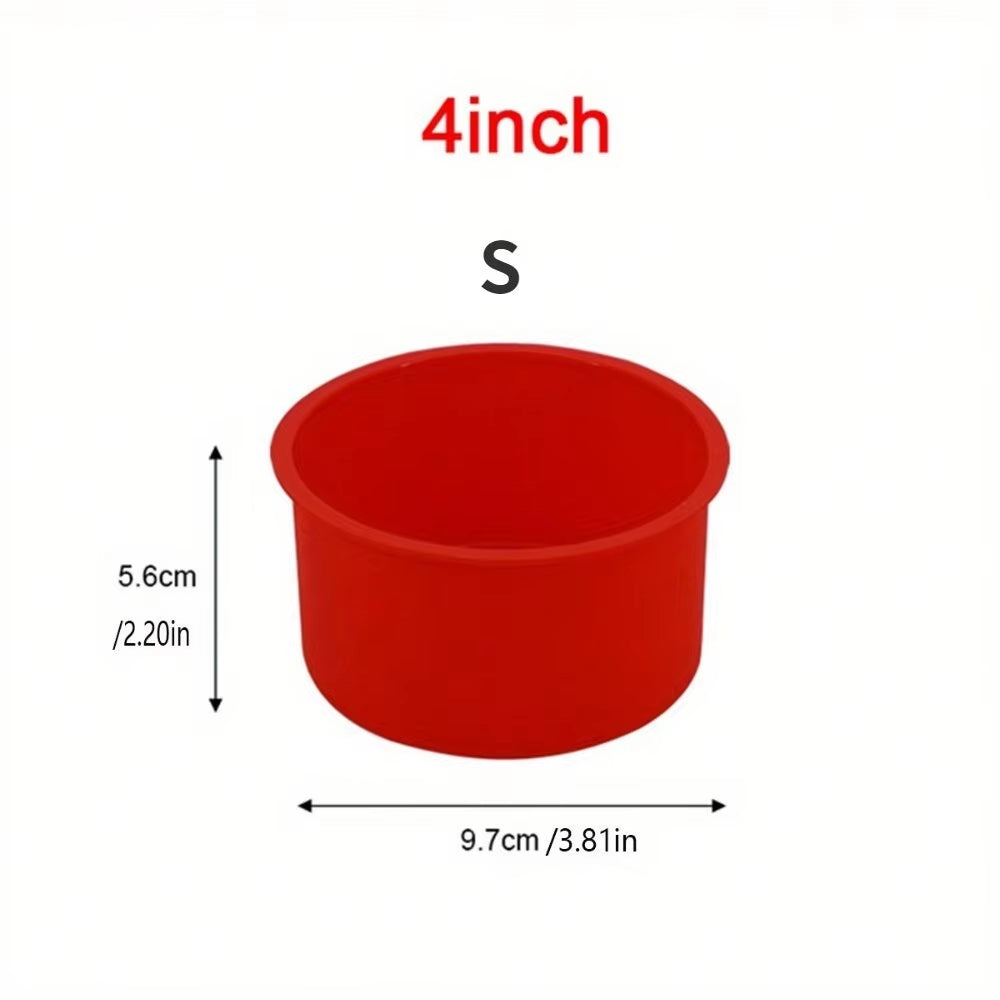 4/6/8 Inch Silicone round Cake Mold Nonstick Baking Pan for Mousse Dessert DIY Kitchen Bakeware Tool for Oven Pastry Cake Tools
