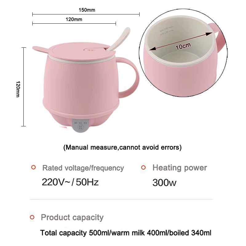 Health Stew Cup Electric Kettle Hot Water Thermal Heating Boiler Pot Travel Milk Warmer Heater Teapot Soup Porridge Slow Cooker
