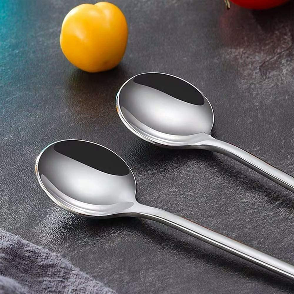 Latte Spoons – Long Handle Coffee, Dessert & Ice Cream Sundae Spoons, High Quali