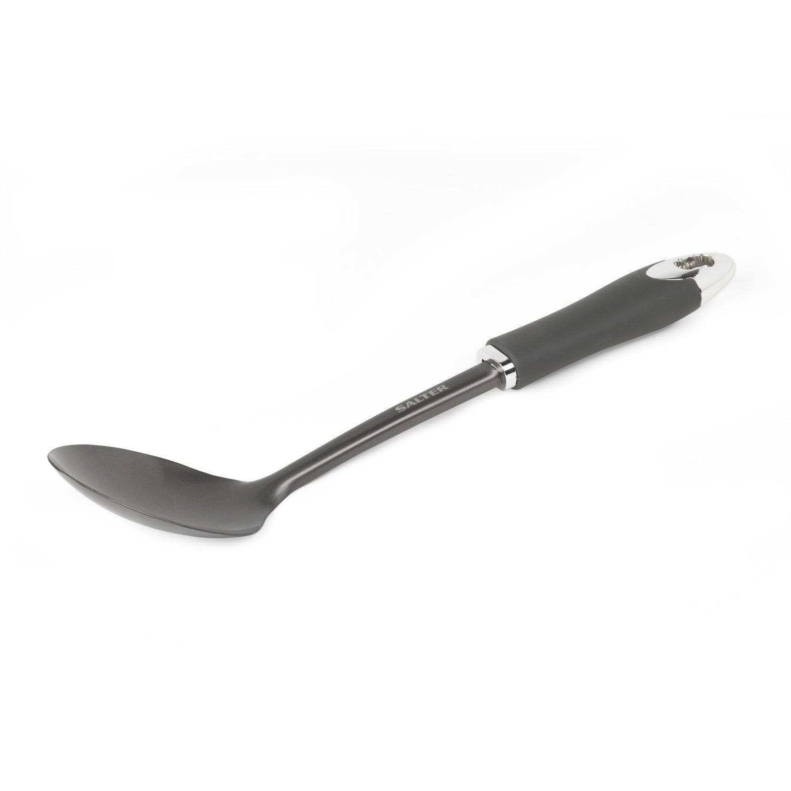 Salter Solid Spoon Serve Cooking Kitchen Utensil Nonstick Easy Clean Cosmos Grey