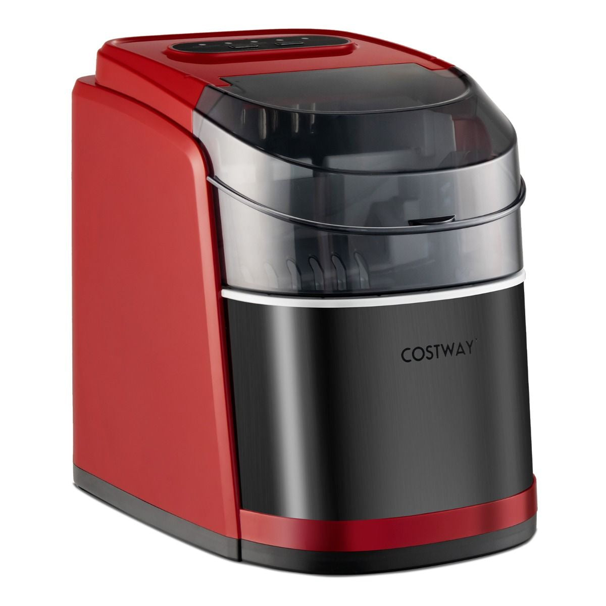 Portable Countertop Ice Maker with Ice Scoop and Basket