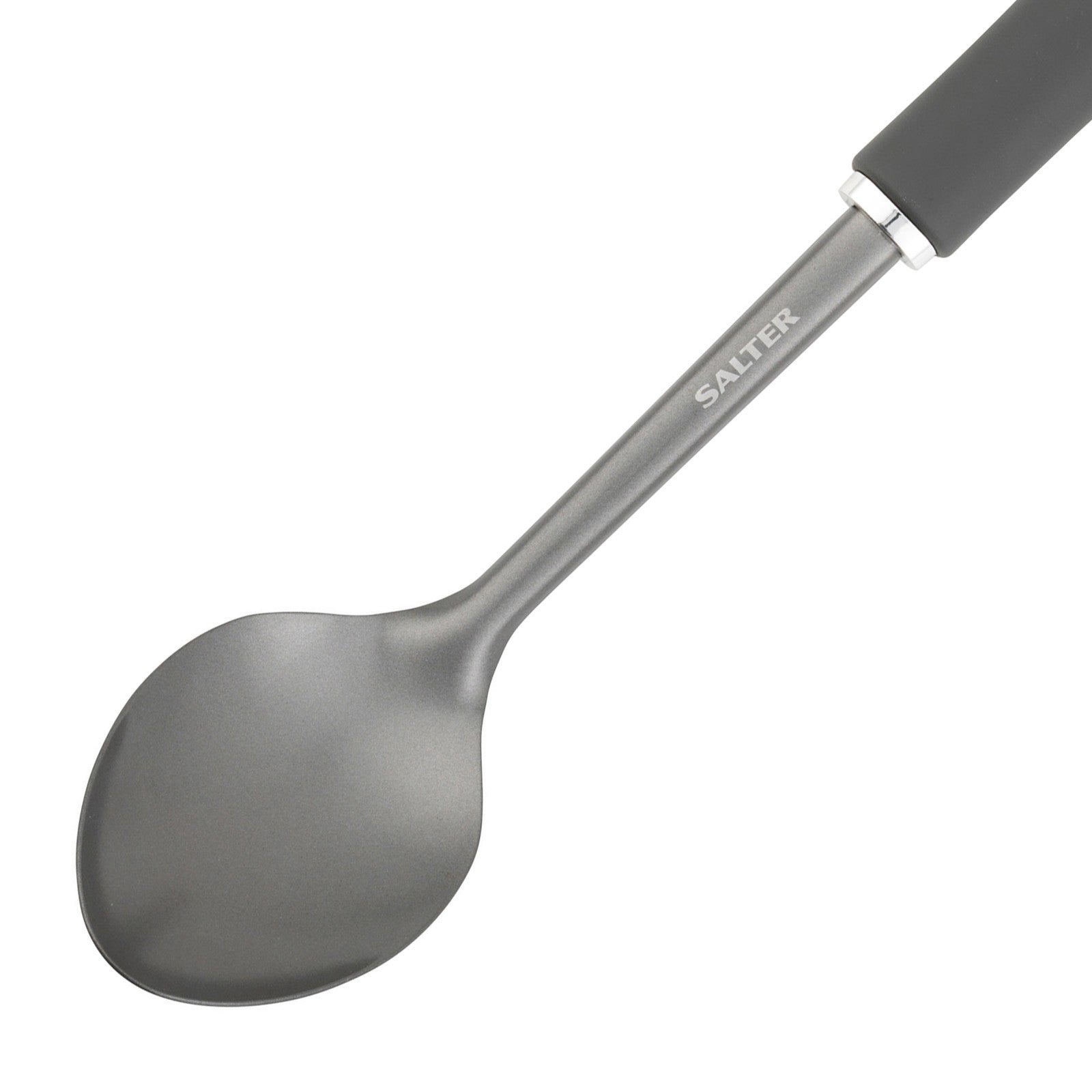 Salter Solid Spoon Serve Cooking Kitchen Utensil Nonstick Easy Clean Cosmos Grey