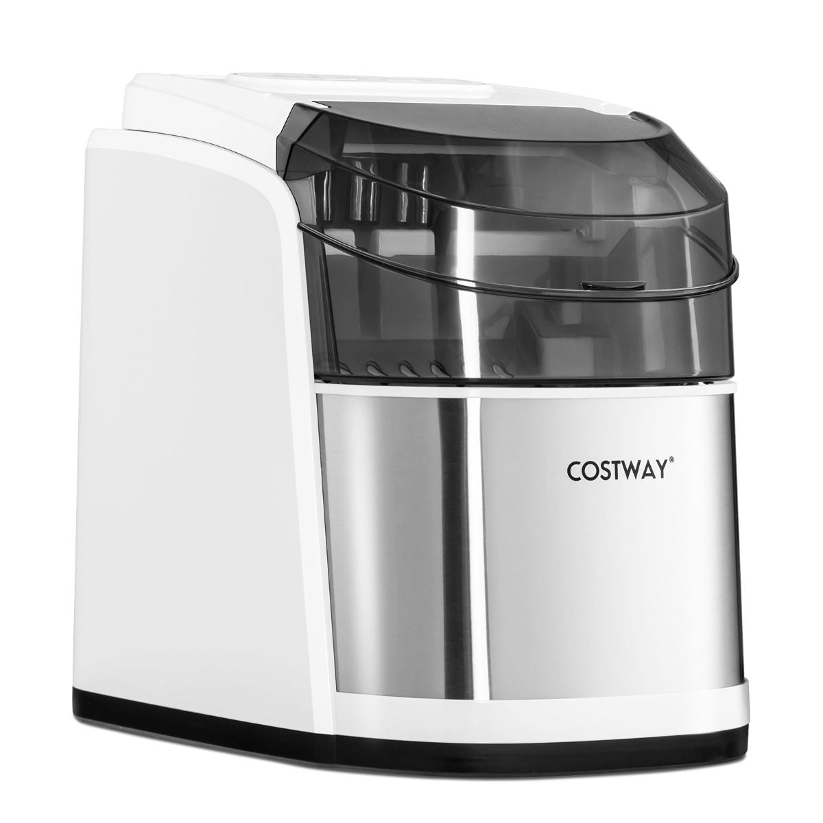 Portable Countertop Ice Maker with Ice Scoop and Basket