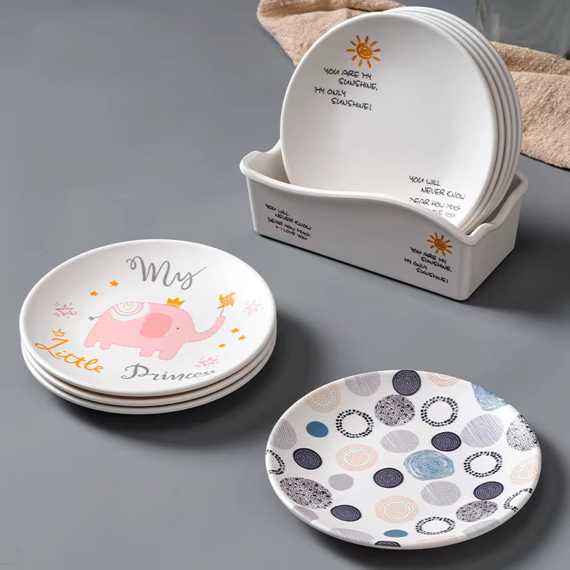 Melamine Dinnerware Bpa-Free Dishwasher Safe 100%,White Melamine Dinner Plates for Casual Dining Indoor and Outdoor Dining Party