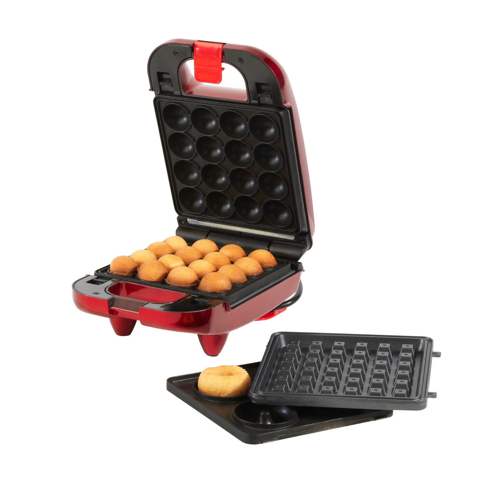 3-In-1 Treat Maker Donuts & Waffle Removable Non-Stick Plates American Originals