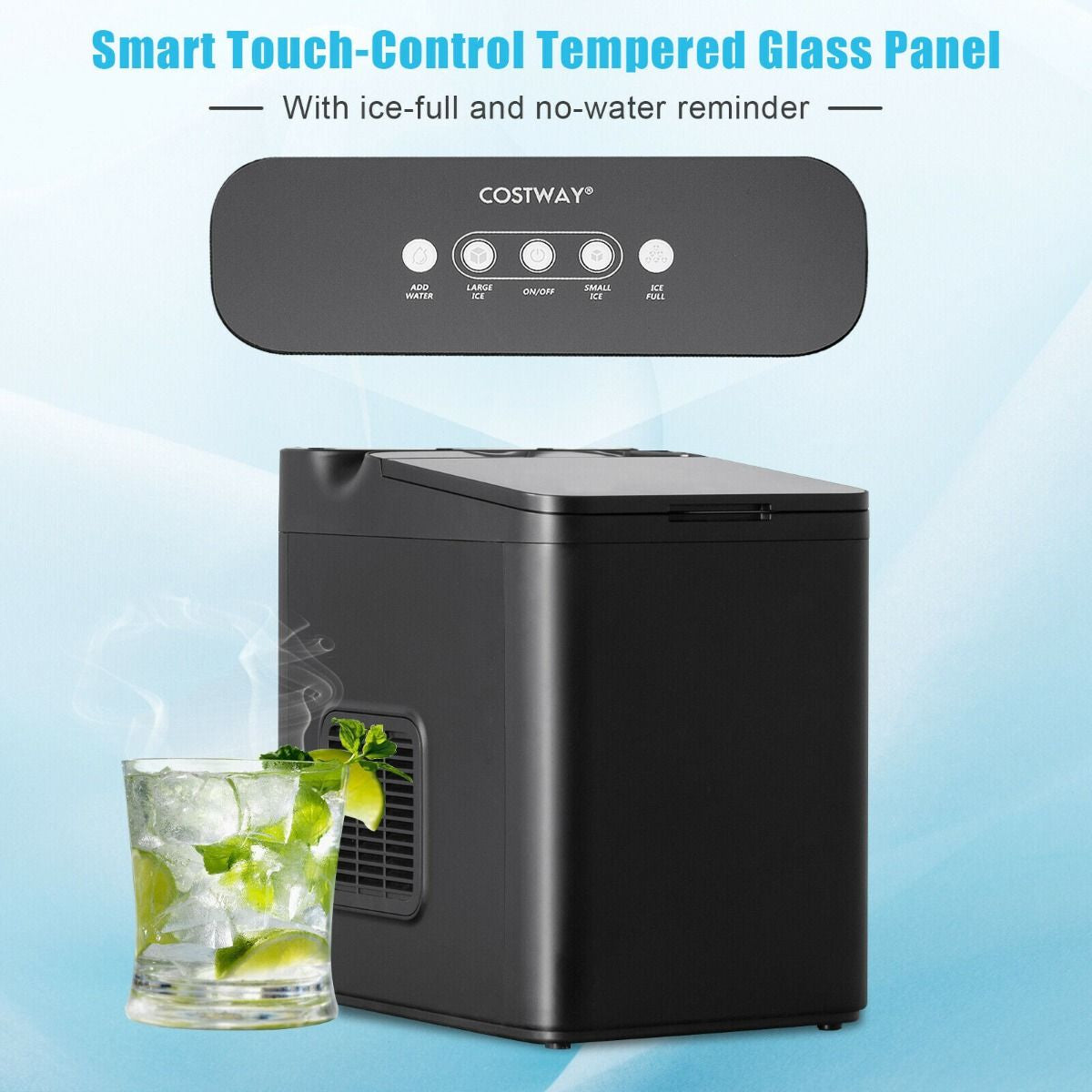 15KG/24H Countertop Ice Making Machine with Auto Clean
