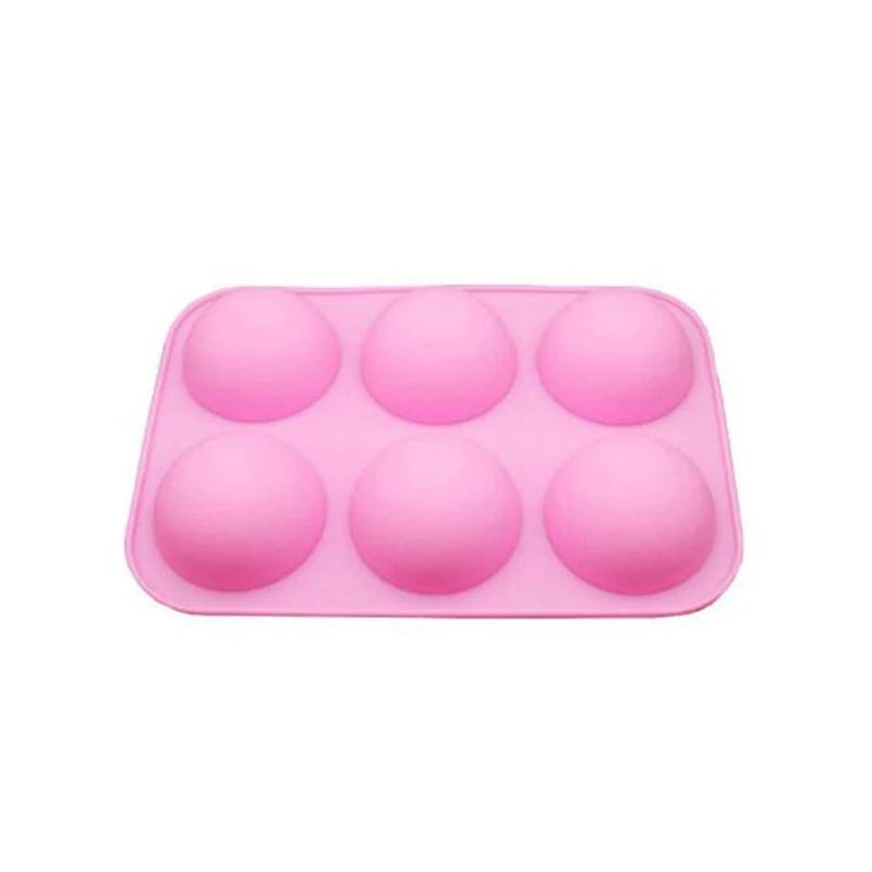 Half Sphere Silicone Soap Molds Bakeware Cake Decorating Tools Pudding Jelly Chocolate Fondant Mould Ball Biscuit Baking Mould