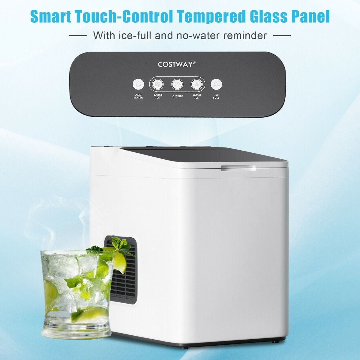15KG/24H Countertop Ice Making Machine with Auto Clean