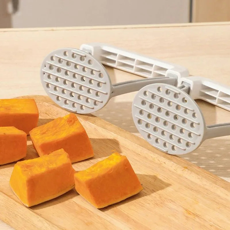 Manual Potato Masher Durable Potato Ricer Kitchen Vegetable Masher with Non-Slip Handle Fruit Juicer Kitchen Gadgets