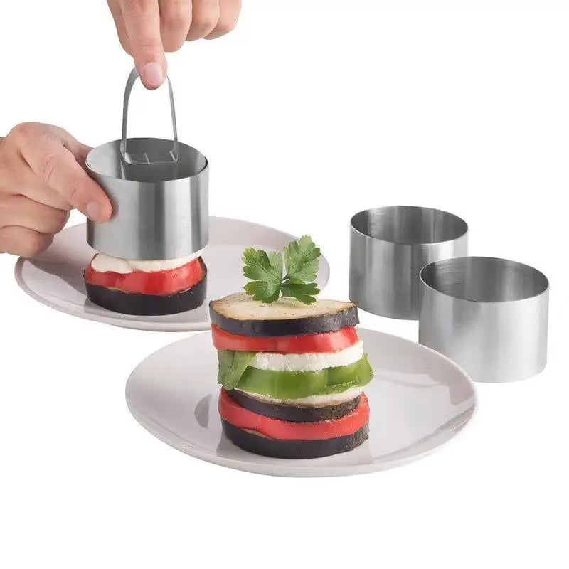Stainless Steel 3D round Cake Molds for DIY Bakeware Cake Molds Cupcake Mold Salad Dessert Die Mousse Ring Cake Decorting Tools