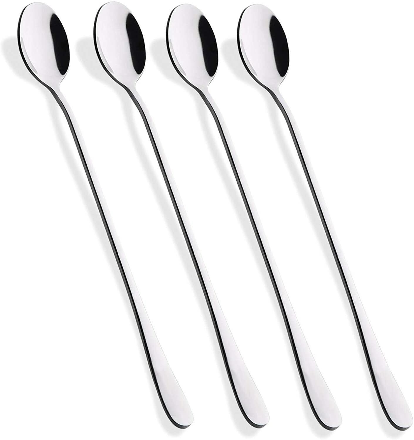 Latte Spoons – Long Handle Coffee, Dessert & Ice Cream Sundae Spoons, High Quali