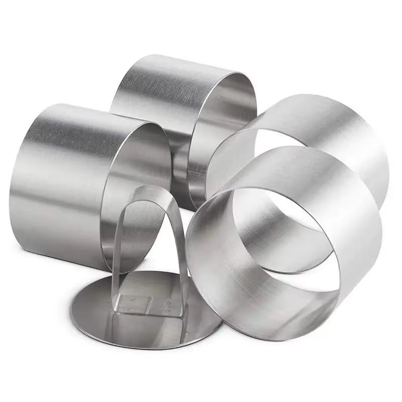 Stainless Steel 3D round Cake Molds for DIY Bakeware Cake Molds Cupcake Mold Salad Dessert Die Mousse Ring Cake Decorting Tools