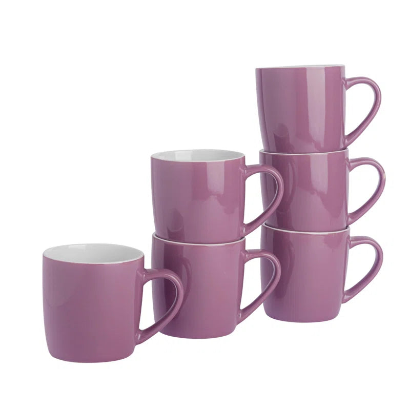 - Coloured Coffee Mugs - 350Ml - Pack of 6