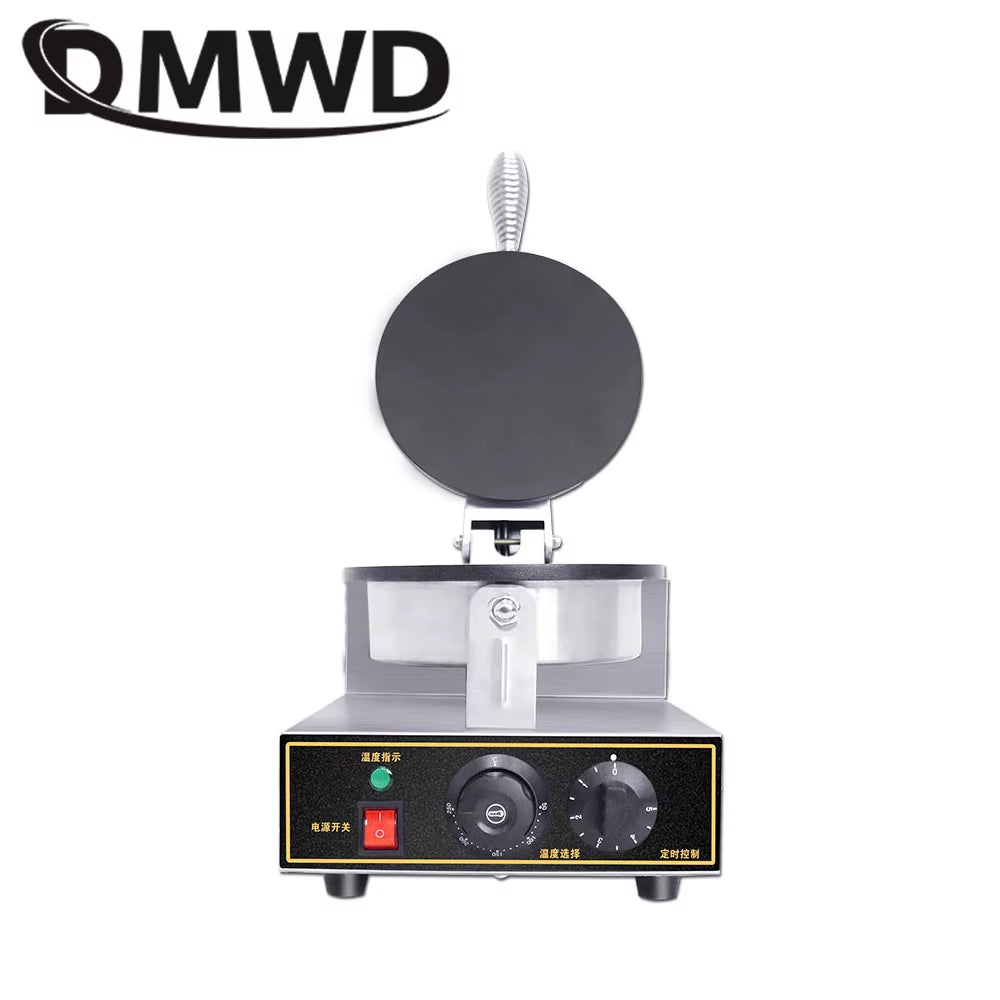 110V/220V Electric Ice Cream Cone Maker Cone Baking Pan Machine Crepe Crispy Egg Roll Baker Waffle Cake Bakeware EU US