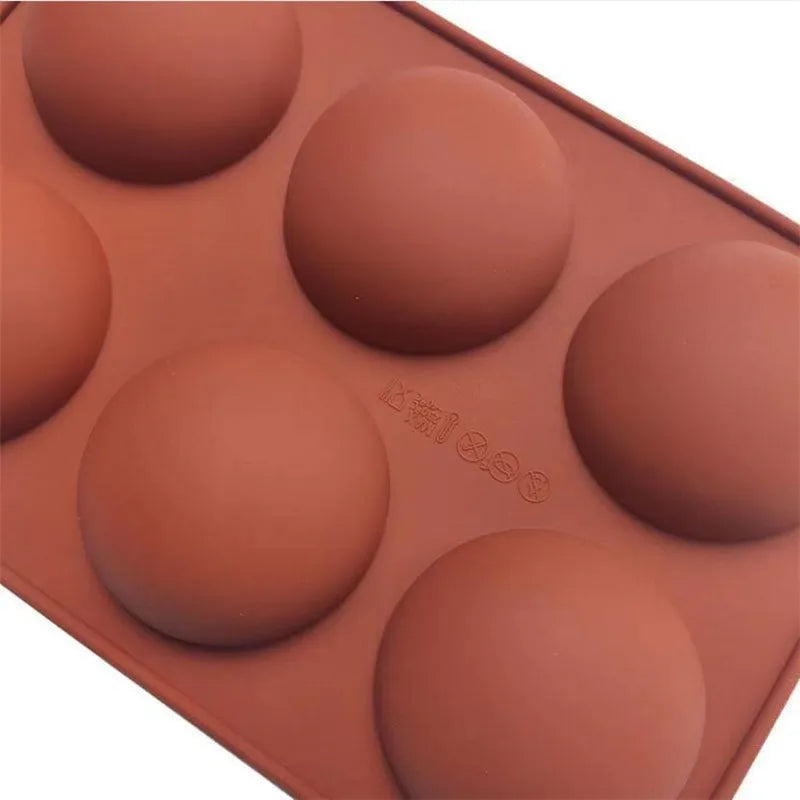 Half Sphere Silicone Soap Molds Bakeware Cake Decorating Tools Pudding Jelly Chocolate Fondant Mould Ball Biscuit Baking Mould