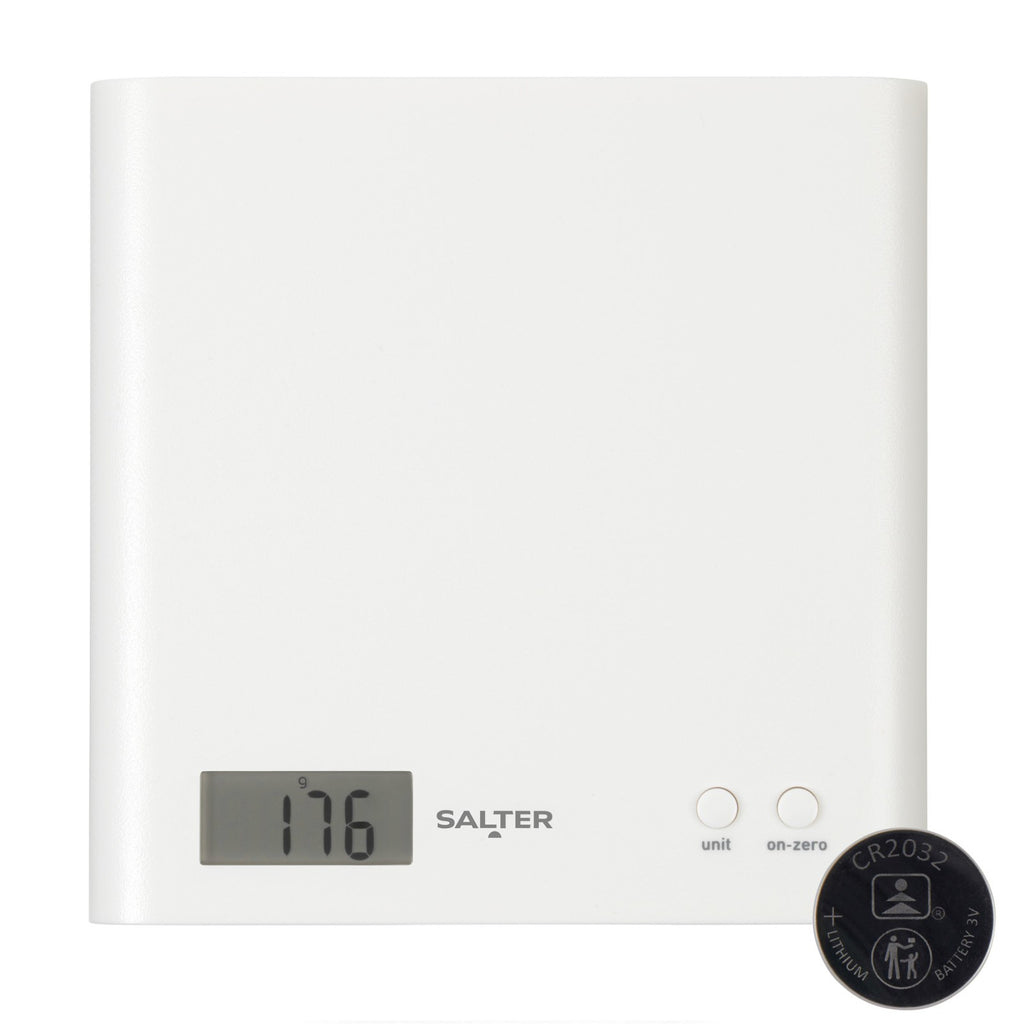 Salter ARC Digital Scale Kitchen Food Weighing Compact & Precise LCD Display 3Kg