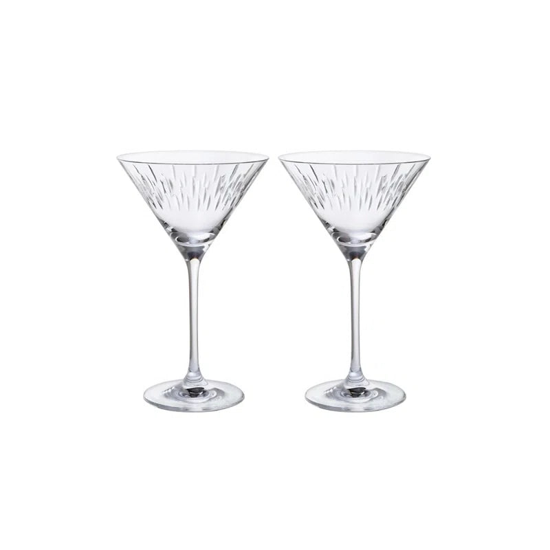 Limelight Mitre 210 Ml Crystal Martini Glass Set