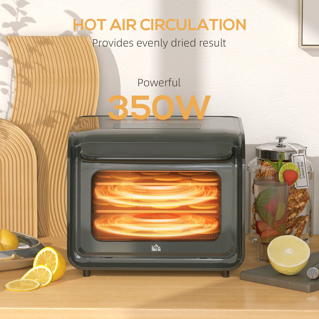 6 Tray Food Dehydrator with Adjustable Temperature, Timer, Freeze Dryer