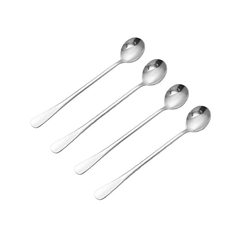 Latte Spoons – Long Handle Coffee, Dessert & Ice Cream Sundae Spoons, High Quali