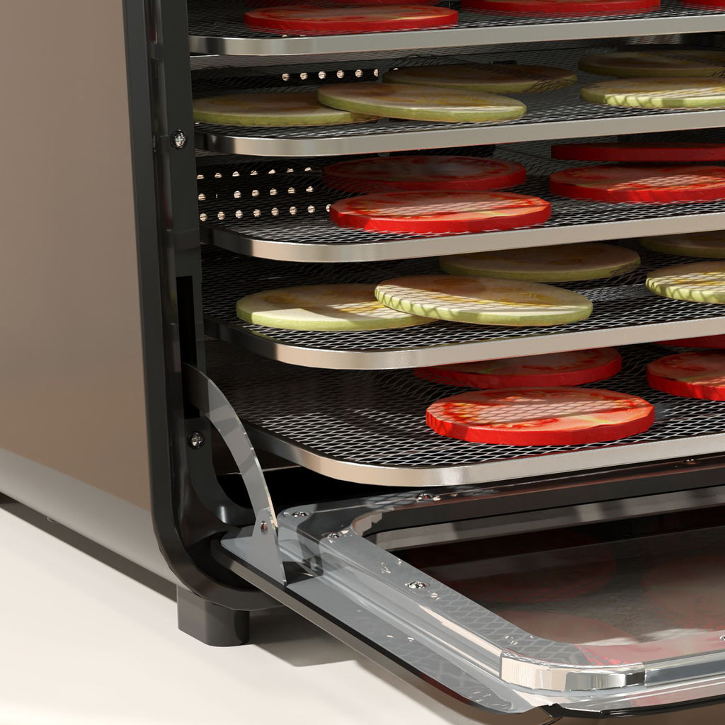 6 Tray Food Dehydrator with Adjustable Temperature, Timer, Freeze Dryer
