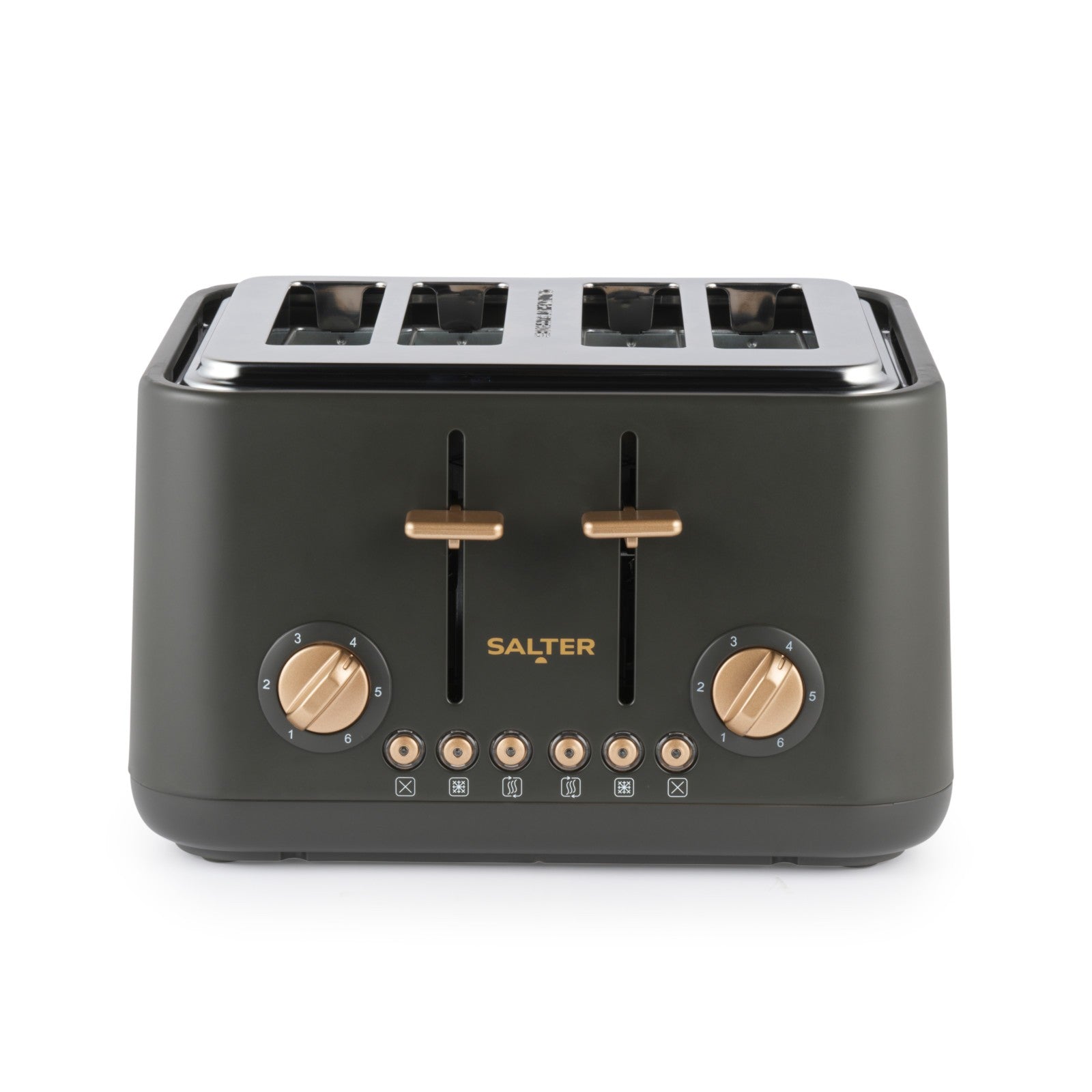Salter Pebble 1.7L Fast Boil Kettle, 4-Slice Toaster, Bread Bin & Countertop Set