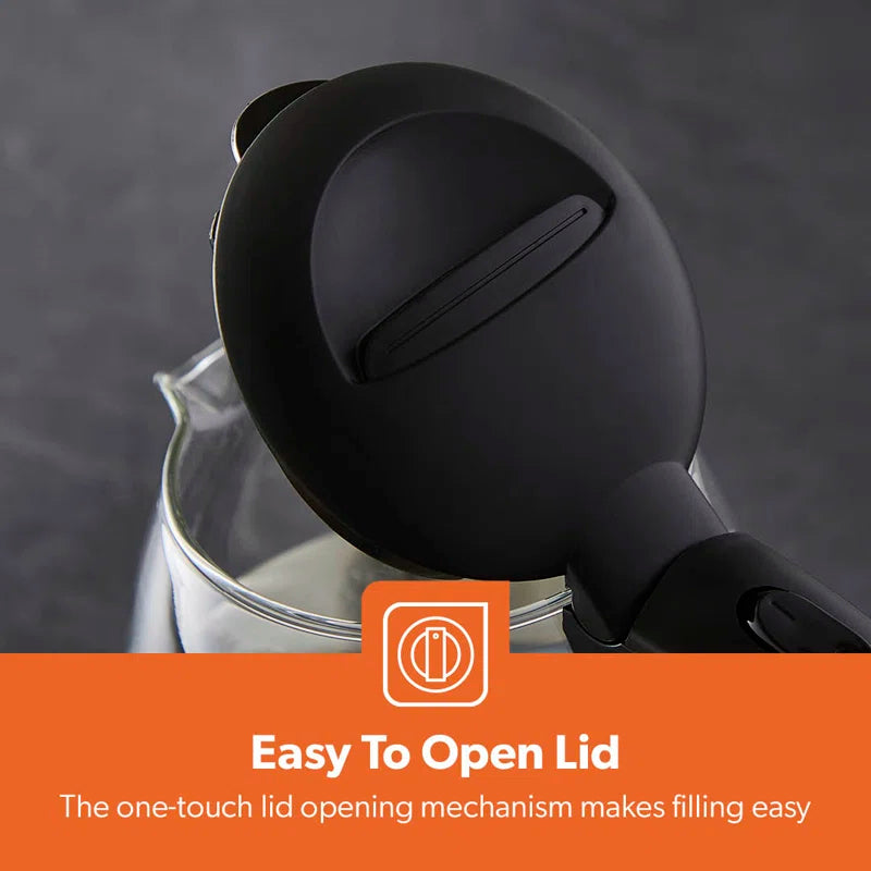 Illuminating Electric Glass Kettle 1.7L Cordless Jug Kettle with Stainless Steel Heating Element 2200W