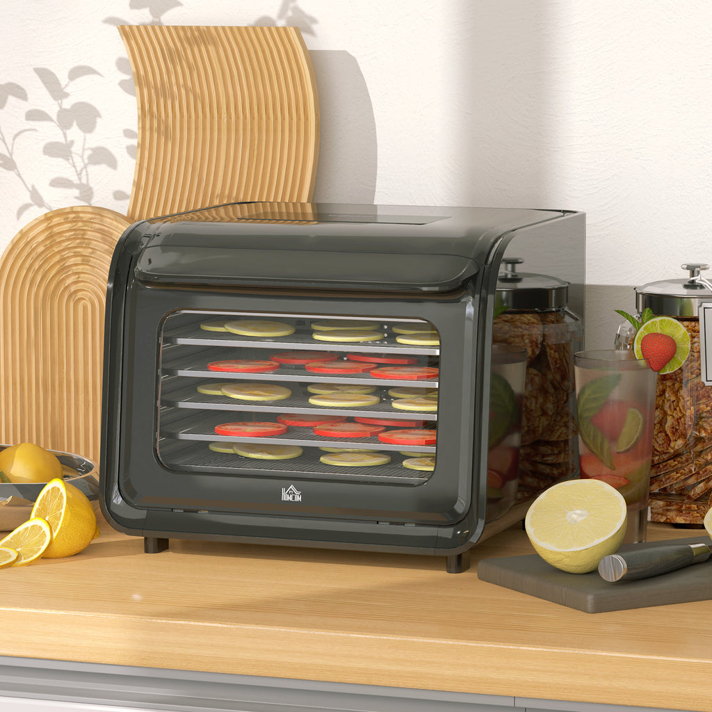 6 Tray Food Dehydrator with Adjustable Temperature, Timer, Freeze Dryer