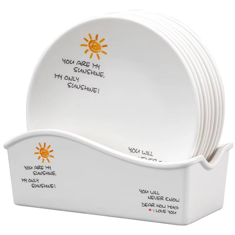 Melamine Dinnerware Bpa-Free Dishwasher Safe 100%,White Melamine Dinner Plates for Casual Dining Indoor and Outdoor Dining Party