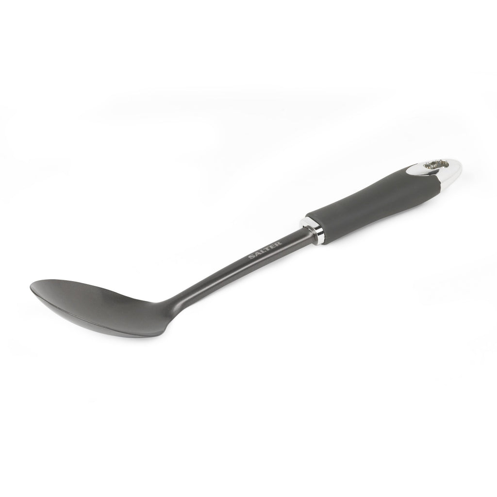 Salter Solid Spoon Serve Cooking Kitchen Utensil Nonstick Easy Clean Cosmos Grey