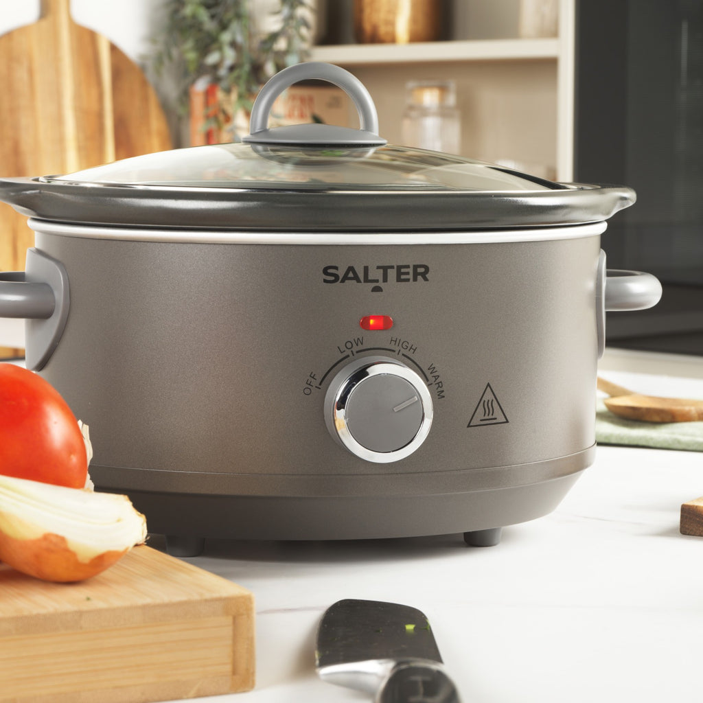 Salter Cosmos 3.5L Slow Cooker 3 Heat Settings/Keep Warm for Family Cooking 200W