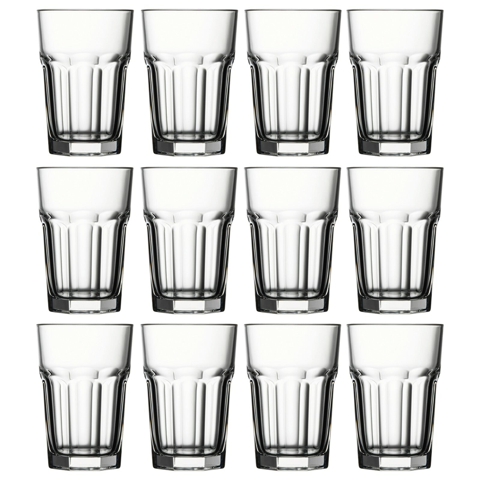 Pasabahce Casablanca 265Ml Set of 12 Tumbler Whisky Scotch Drinking Glasses Gift