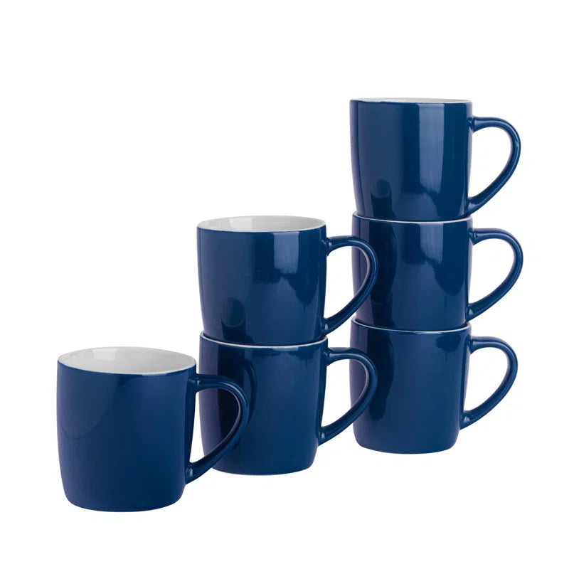 - Coloured Coffee Mugs - 350Ml - Pack of 6