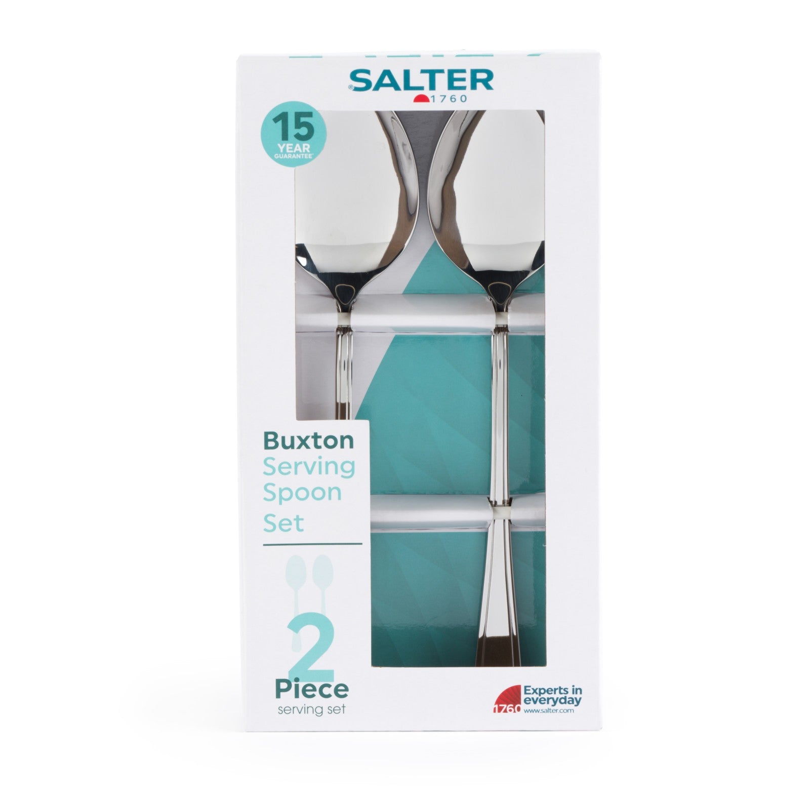 Salter Serving Spoon Stainless Steel Salad Dessert Pasta Server 2 Piece Buxton