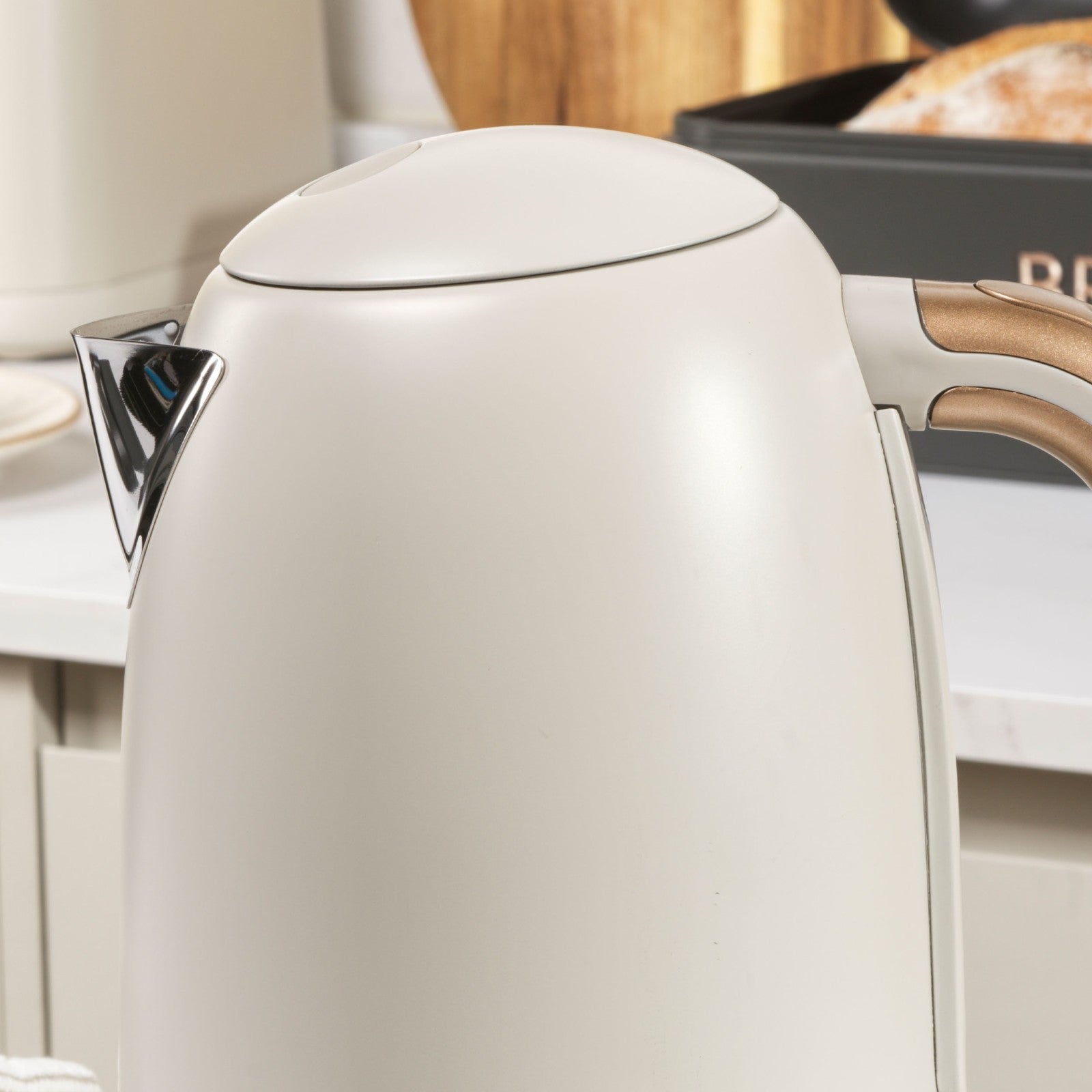 Salter Stone Pebble Kettle & 4-Slice Toaster Set, 1.7L, Fast Boil, Wide Slots