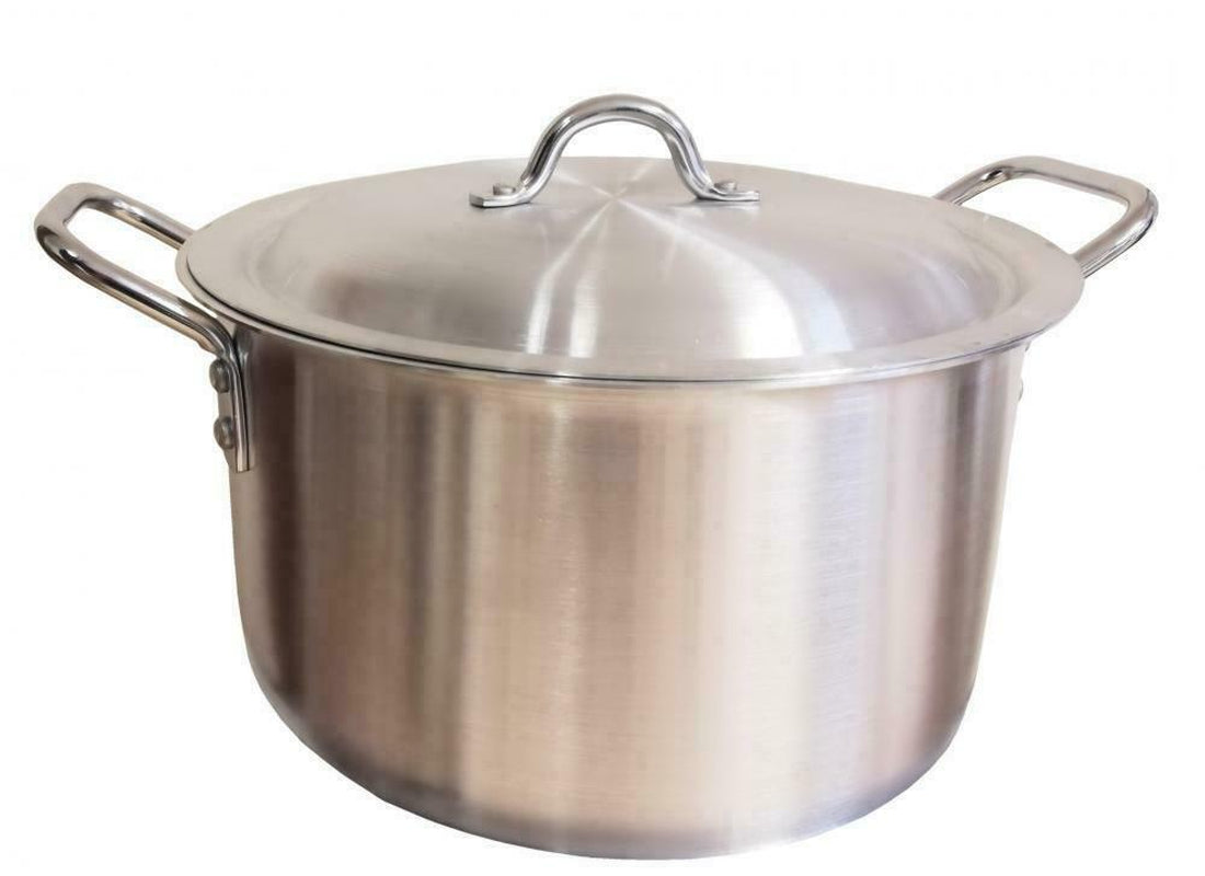 Mastercook Heavy Duty Aluminium Casserole Stockpot Pan Pot Dish with Lid Kitchen