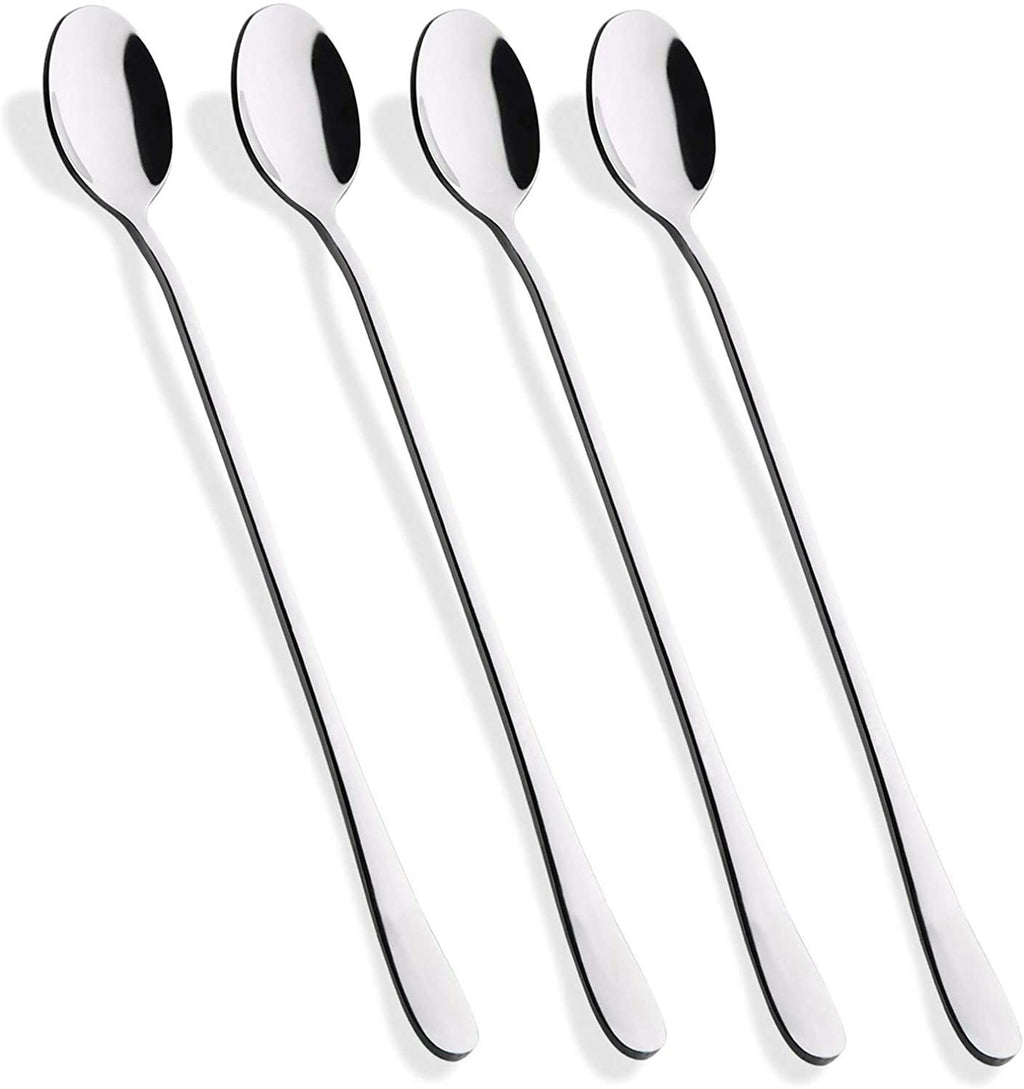 Latte Spoons – Long Handle Coffee, Dessert & Ice Cream Sundae Spoons, High Quali