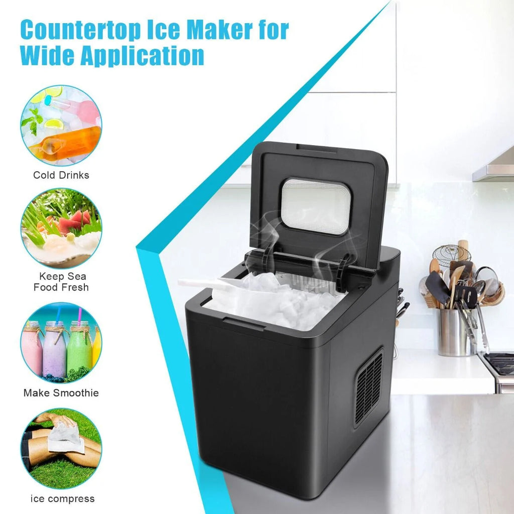 15KG/24H Countertop Ice Making Machine with Auto Clean