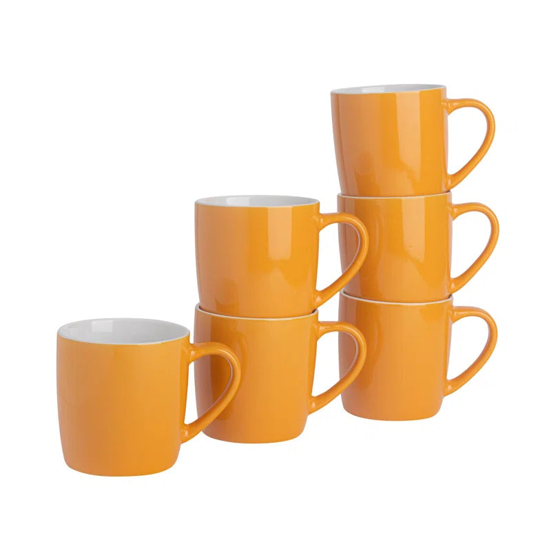 - Coloured Coffee Mugs - 350Ml - Pack of 6