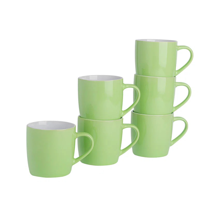 - Coloured Coffee Mugs - 350Ml - Pack of 6