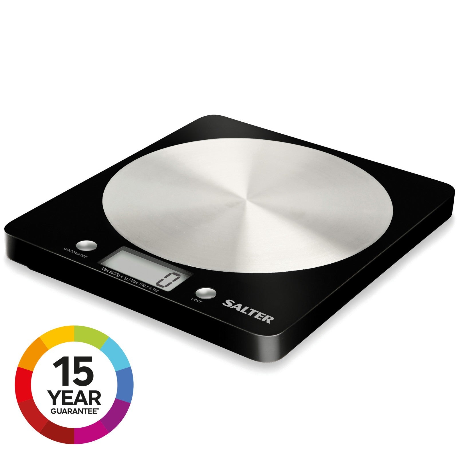 Salter Digital Kitchen Scale & Stand Mixer Stainless Steel for Cooking/Baking