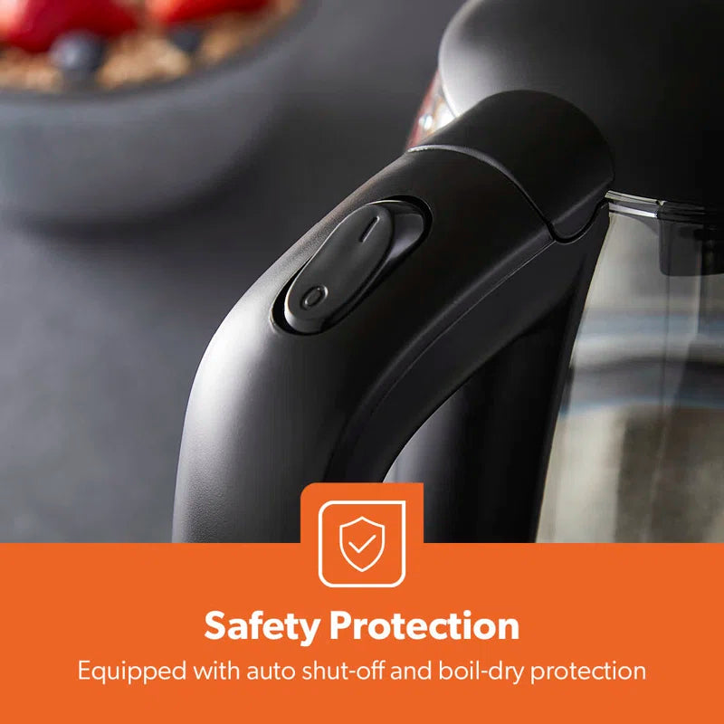 Illuminating Electric Glass Kettle 1.7L Cordless Jug Kettle with Stainless Steel Heating Element 2200W