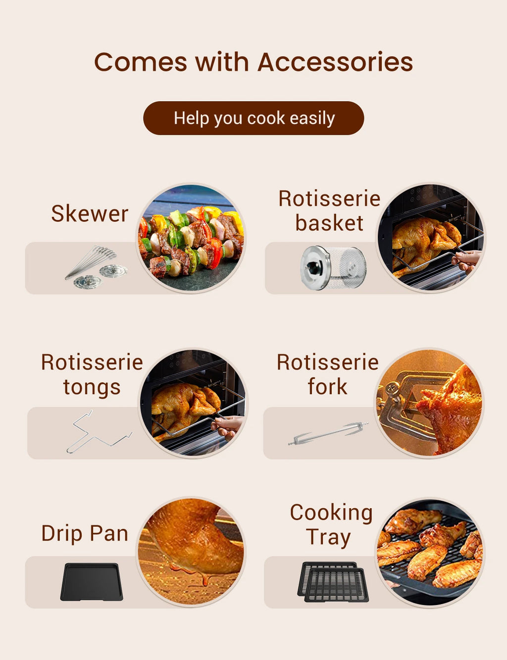 [EU Direct]  T31 Air Fryer Oven 1700W 15L Digital Air Fryer Oven with Rapid Air Circulation LED Touchscreen & APP/ALEXA Control 12 Preset Programs 100+ Online Recipes