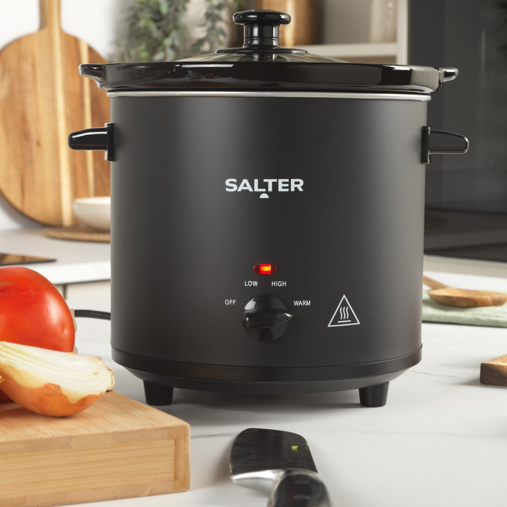 Salter Chalkboard Slow Cooker 3.5L Keep Warm Function 3 Heat Setting Family Size